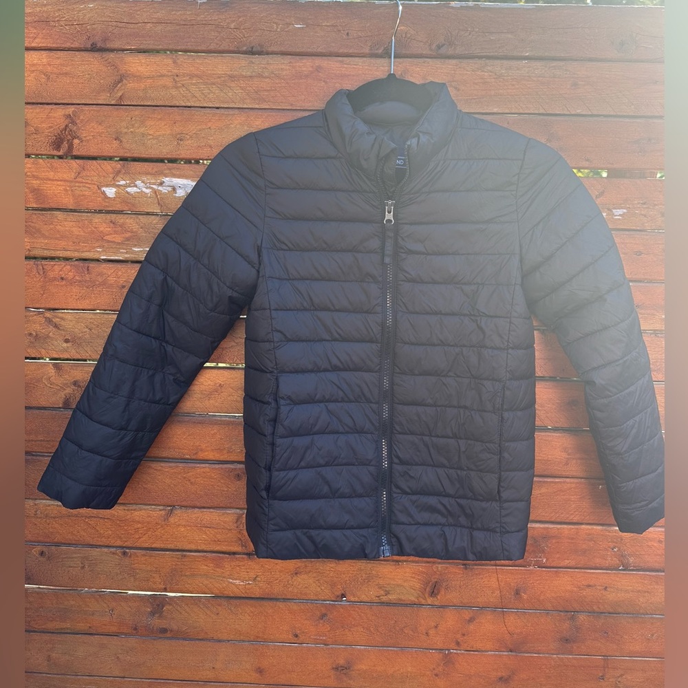Lands End thermoplume jacket. Black. Excellent condition.